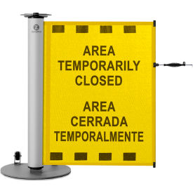 ZonePro® Single Mobile Stand Mesh PrePrinted Yellow 
