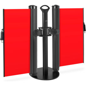 Plus Dual Mobile Stand, Industrial Hook, Blank Red view 2