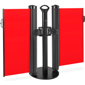 Plus Dual Mobile Stand, Push-Through Latch, Blank Red view 2
