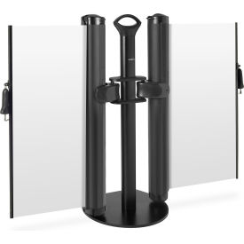 Plus Dual Mobile Stand, Industrial Hook, Blank White view 2