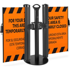 Plus Dual Mobile Stand, Push-Through Latch, PrePrinted Orange view 2