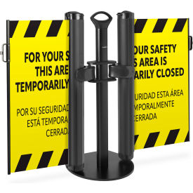 Plus Dual Mobile Stand, Flush Mount Latch, PrePrinted Yellow view 2