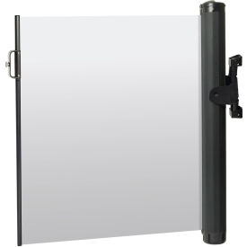 Plus Elastomer Mounted Barrier, Push-Through Latch, Blank White view 2