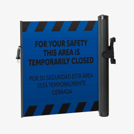 Plus Elastomer Mounted Barrier, Industrial Hook, PrePrinted Blue view 2