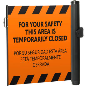 Plus Universal Mounted Barrier, Flush Mount Latch, PrePrinted Orange view 2