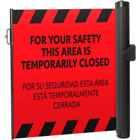 Plus Universal Mounted Barrier, Flush Mount Latch, PrePrinted Red view 2