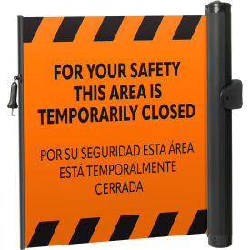Plus Universal Mounted Barrier, Industrial Hook, PrePrinted Orange view 2