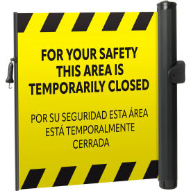 ZonePro Plus Universal Mounted Barrier, Industrial Hook, PrePrinted Yellow view 2