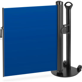 Plus Single Mobile Stand, Industrial Hook, Blank Blue view 2