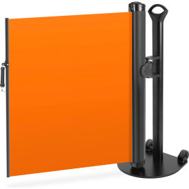 Plus Single Mobile Stand, Industrial Hook, Blank Orange view 2