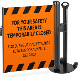 ZonePro Plus Single Mobile Stand, PrePrinted Orange, Industrial Hook view 2