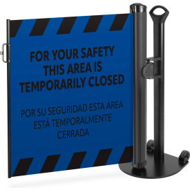 Plus Single Mobile Stand, PrePrinted Blue, Flush Mount Latch view 2