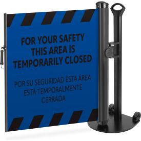 Plus Single Mobile Stand, PrePrinted Blue, Industrial Hook view 2
