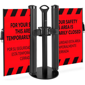 ZonePro® Plus Dual Mobile Stand Industrial Hook PrePrinted Red 
