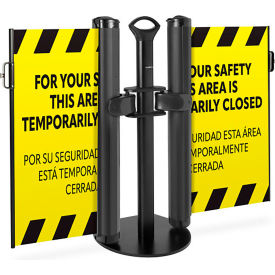 ZonePro® Plus Dual Mobile Stand Flush Mount Latch PrePrinted Yellow 