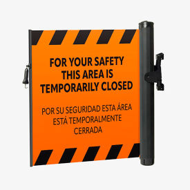 ZonePro® Plus Elastomer Mounted Barrier Industrial Hook PrePrinted Orange 