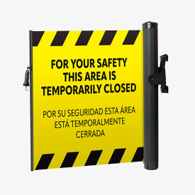 ZonePro® Plus Elastomer Mounted Barrier Industrial Hook PrePrinted Yellow 