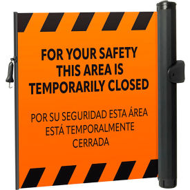 ZonePro® Plus Universal Mounted Barrier Industrial Hook PrePrinted Orange 