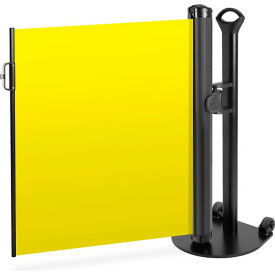 ZonePro® Plus Single Mobile Stand Push-Through Latch Blank Yellow 
