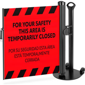 ZonePro® Plus Single Mobile Stand PrePrinted Red Industrial Hook 