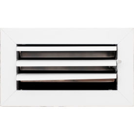 ACAMINAIRE 1-Way Aluminum Ceiling Diffuser 8" x 4" White 