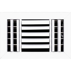 ACAMINAIRE 3-Way Aluminum Ceiling Diffuser 10" x 6" White 