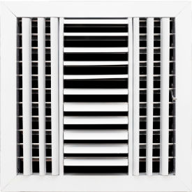 ACAMINAIRE 3-Way Aluminum Ceiling Diffuser 12" x 12" White 