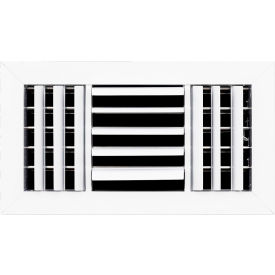 ACAMINAIRE 3-Way Aluminum Ceiling Diffuser 12" x 6" White 