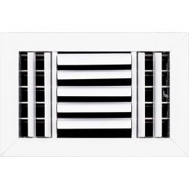 ACAMINAIRE 3-Way Aluminum Ceiling Diffuser 12" x 8" White 
