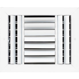 ACAMINAIRE 4-Way Aluminum Ceiling Diffuser 10" x 8" White 