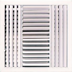 ACAMINAIRE 4-Way Aluminum Ceiling Diffuser 16" x 16" White 