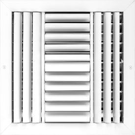 ACAMINAIRE 4-Way Aluminum Ceiling Diffuser 10" x 10" White 