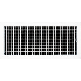 ACLAMINAIRE Aluminum Adjustable 1-Way Deflection Wall Register 24" x 10" White 