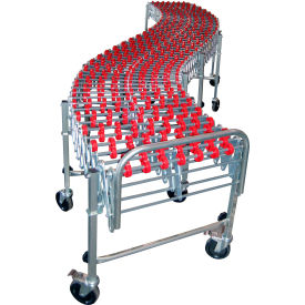 NestaFlex® 22618024N Flexible Conveyor - Poly Skate Wheels - Nylon Bushings 226 Lb. per ft.