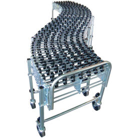 NestaFlex® 37624012PAL Expandable Flexible Conveyor - Poly Skate Wheels - 376 Lb./ft.