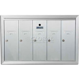 Florence Manufacturing Company 1250-5HA Recessed Vertical 1250 Series, 5 Door Mailbox, Anodized Aluminum image.