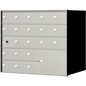 Florence Manufacturing Company 140055PLA Florence 4B+ Horizontal Mailbox 140055PLA, 28" H, 20 Mailboxes, 1 Parcel, Front Loading, USPS image.