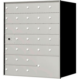Florence Manufacturing Company 140075PLA Florence 4B+ Horizontal Mailbox 140075PLA, 38-13/16" H, 30 Mailboxes, 1 Parcel, Front Load, USPS image.