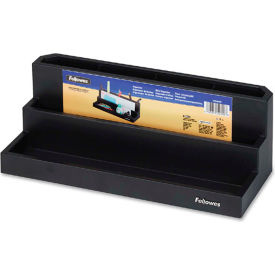 Fellowes Manufacturing 8038901 Fellowes Desktop Organizer with 7 Compartments Black image.