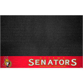 Fanmats, Llc 14244 FanMats NHL Ottawa Senators Grill Mat 1/4" Thick 2 x 3.5  image.