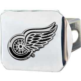 Fanmats, Llc 14966 NHL - Detroit Red Wings - 3-D Chrome Hitch Cover 3-3/8" x 4" - 14966 image.