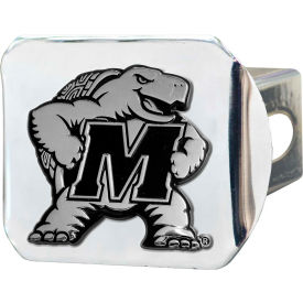 Fanmats, Llc 15112****** University of Maryland - 3-D Chrome Hitch Cover 3-3/8" x 4" - 15112 image.