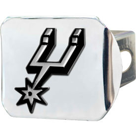 Fanmats, Llc 15138 NBA - San Antonio Spurs - 3-D Chrome Hitch Cover 3-3/8" x 4" - 15138 image.