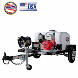 Fna Group Inc. 95003 Simpson® Mobile Trailer Gas Pressure Washer W/ Honda Engine, 4200 PSI, 4.0 GPM, 3/8" Hose image.