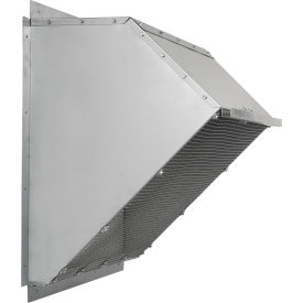 Fantech Inc. 1ACC24WH Fantech 24" Weather Hood 1ACC24WH, For Exhaust/Supply Fans, Galvanized Steel image.