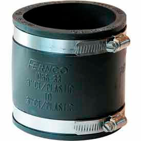 Fernco Inc 1056-33 3" Cast Iron/Pvc Coupling X 3" Cast Iron/Pvc Coupling image.