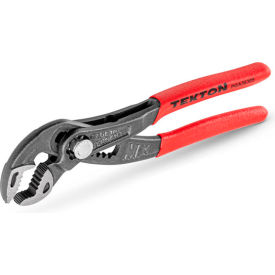 Tekton 5" V Jaw Angle Nose Push Button Adjustable Tongue & Groove Pliers 