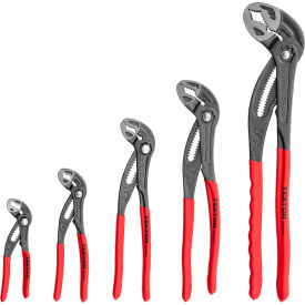 Tekton 5" 7" 10" 12" 16" Angle Nose Push Button Adjustable Pliers Set 5 Piece 