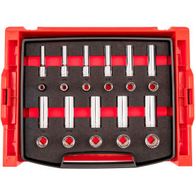 Tekton 1/2 Drive Shallow & Deep 12 Point Socket Set with Drawer & Rack 22 Pieces 