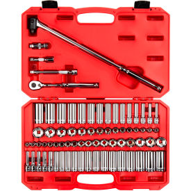 3/8" Drive Shallow & Deep 6-Point Socket & Ratchet Set with Case, 73-Piece view 2